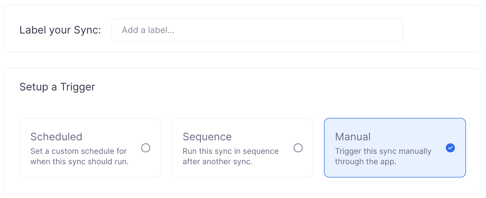 Finalize your sync configuration